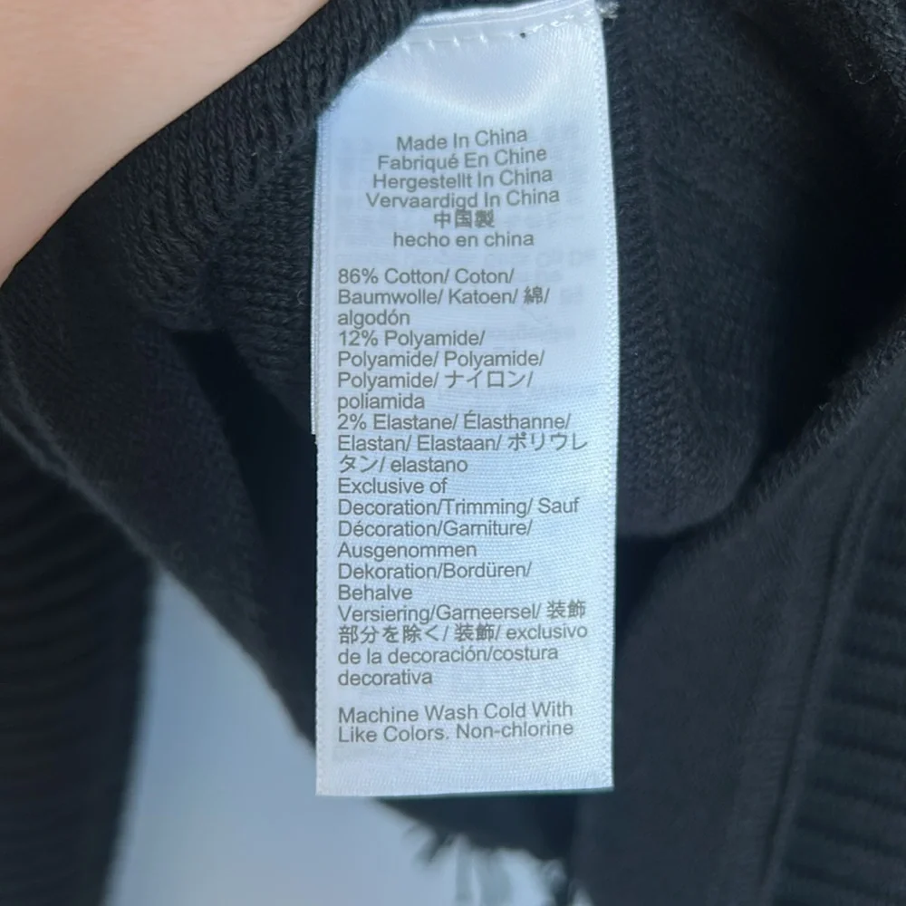 J. Crew Black Cardigan with Gold Buttons - Picture 4 of 4